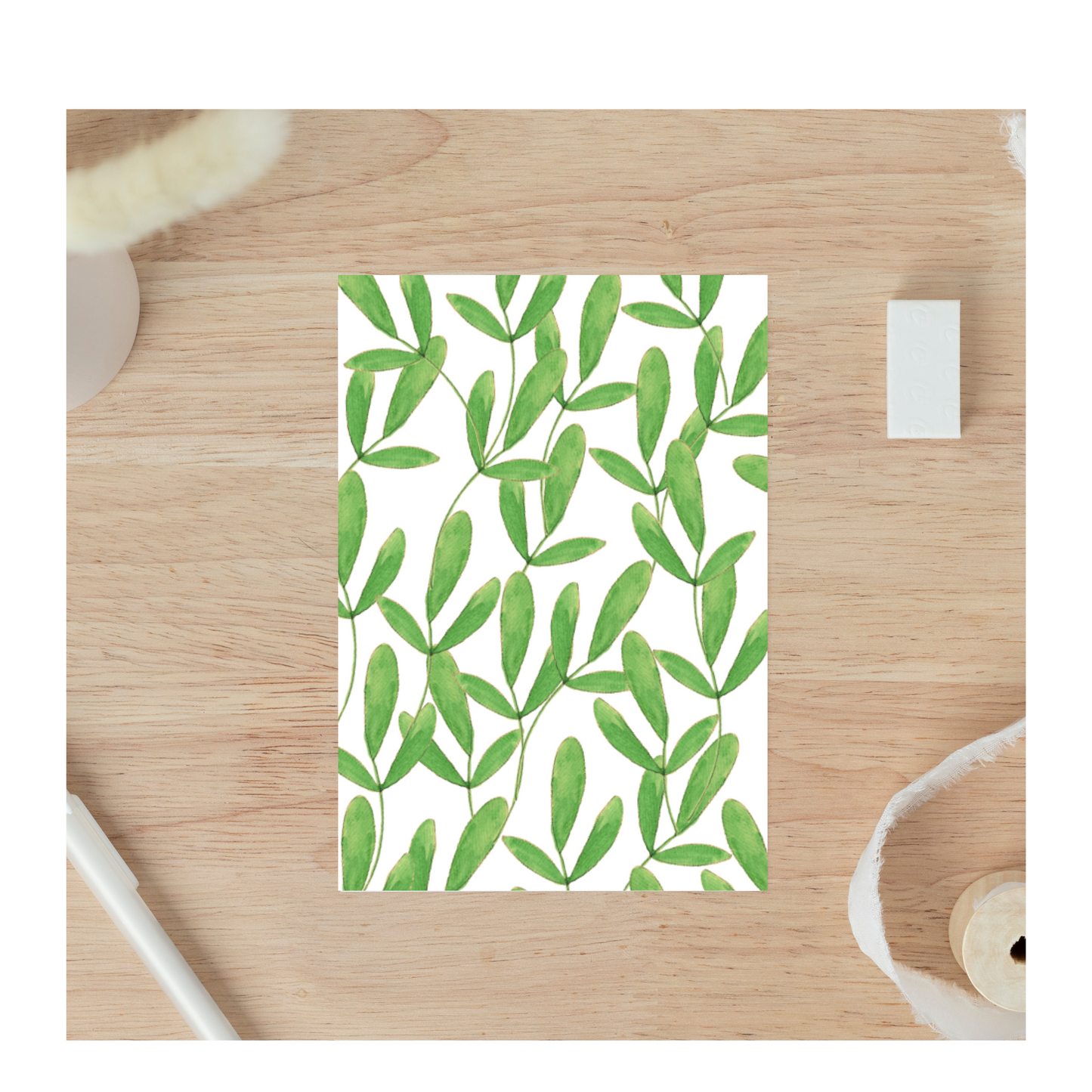 Boxed Greeting Card Set (10) - vines, lined envelopes