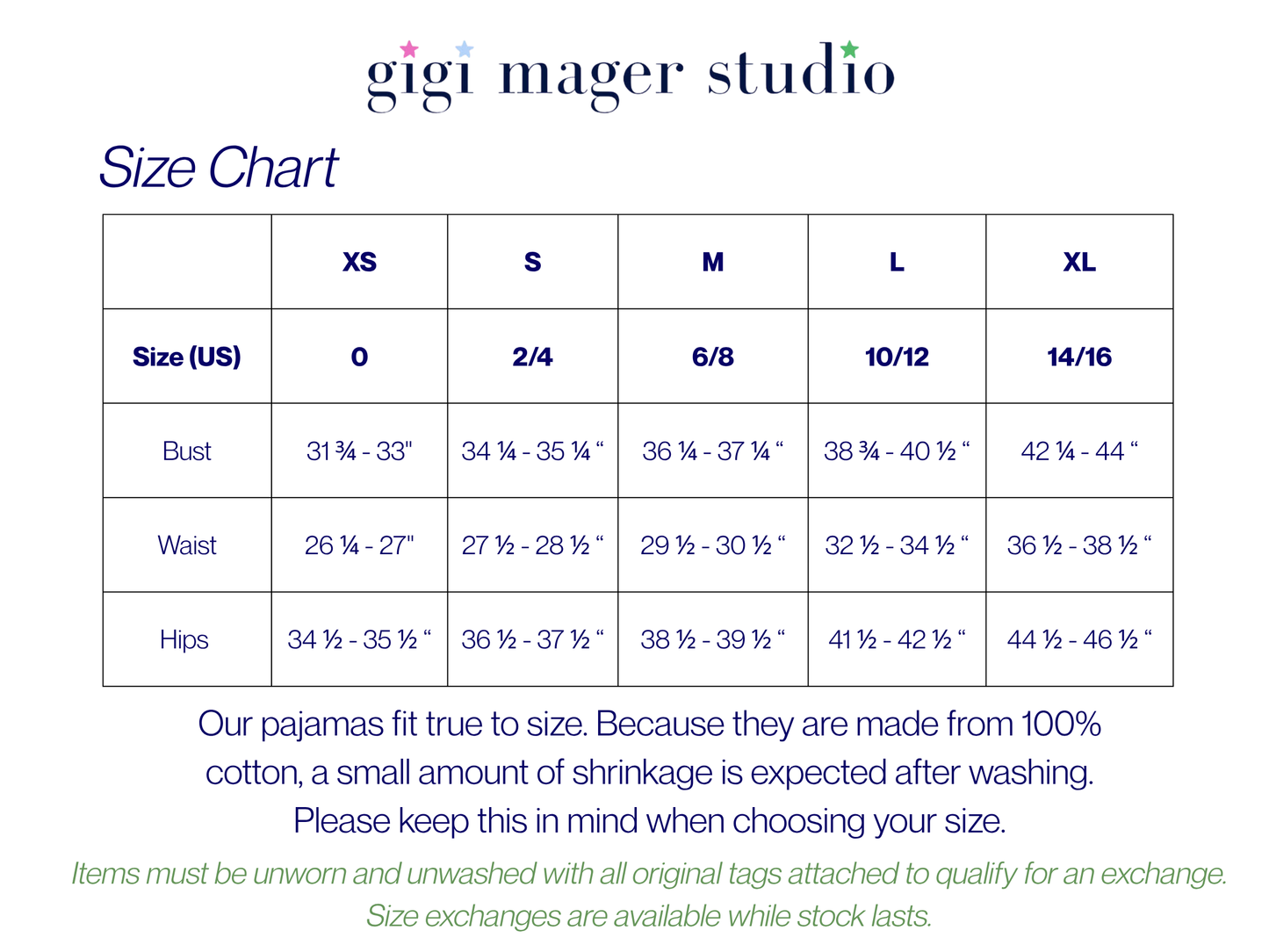 gigi mager studio 100% cotton pajamas size chart lake pajamas preppy chinoiserie gift print 